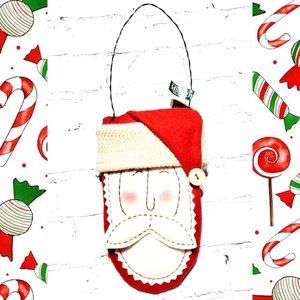 Midwest of Canyon Falls Christmas Stocking Santa Door Hanger Pocket Pouch 8 x 5"